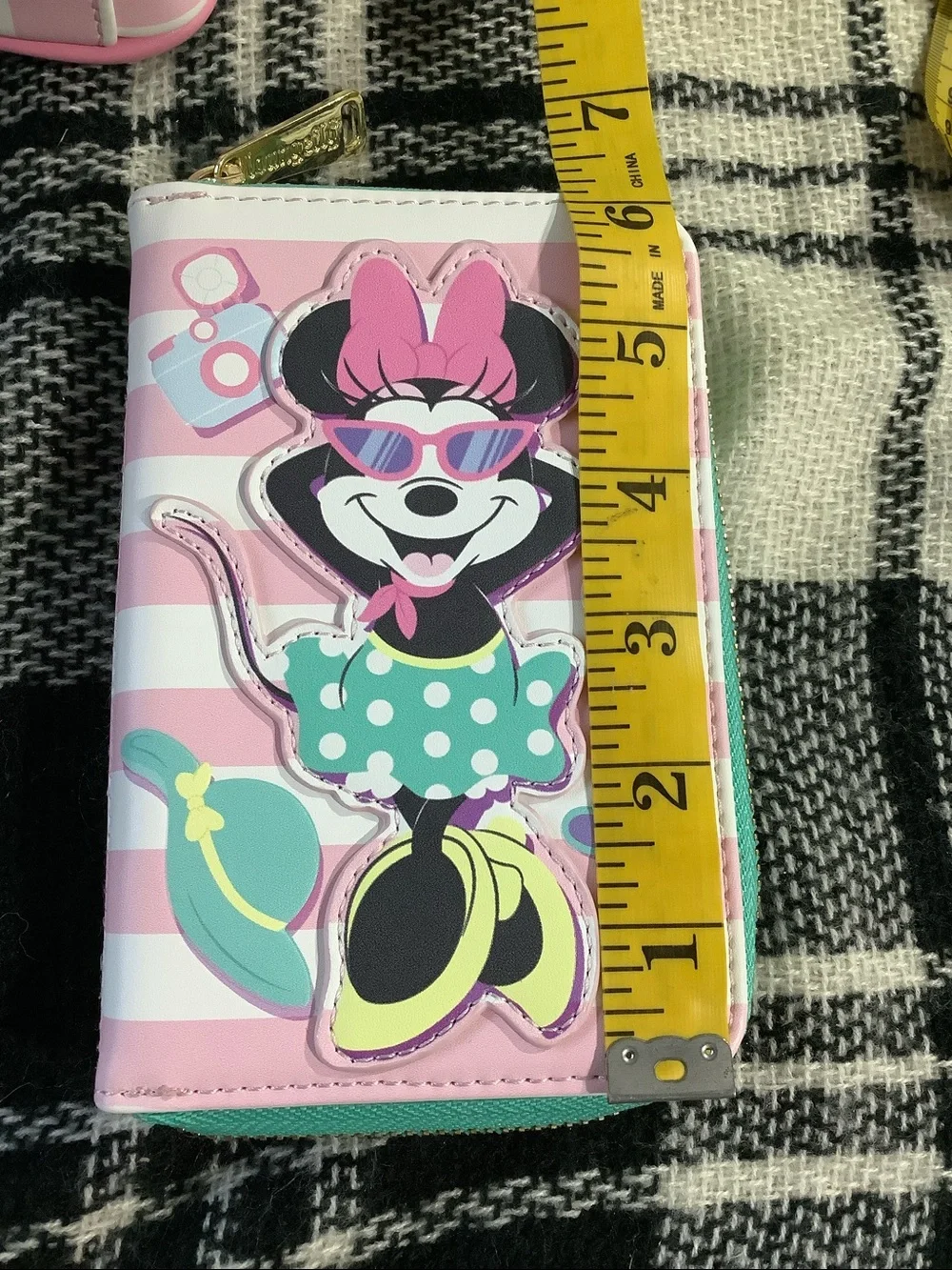 Minnie mouse vacation style poolside tote bag with coin bag & wallet